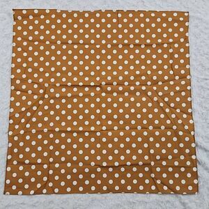 Lemlem Orange and White Bandana Scarf for body or purse 22.5" Polka Dot